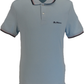 Ben Sherman Men's Sky Blue Signature 100% Cotton Polo Shirt