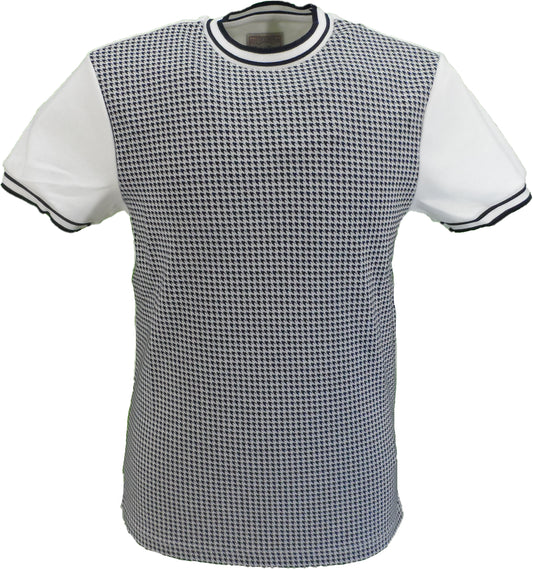 Ska & Soul Herre Ecru Houndstooth T-Shirts