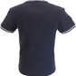 Ska & Soul t-shirts pied-de-poule bleu marine pour hommes