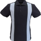 Ska & Soul Mens Navy Blue Taped Panel Pique Polo Shirt