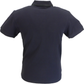 Ska & Soul Mens Navy Blue Taped Panel Pique Polo Shirt