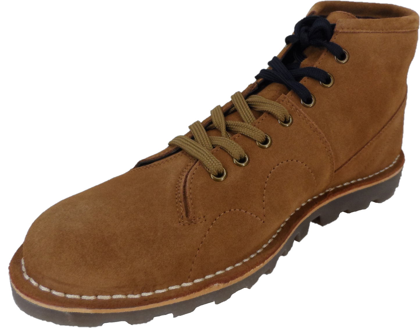 Monkey Boots classiques rétro en daim véritable marron pour homme…