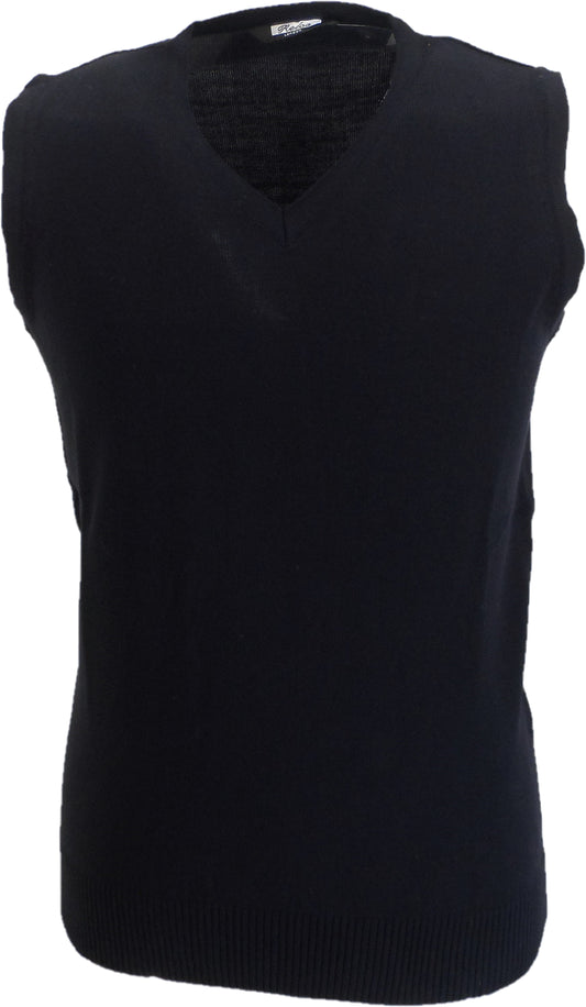 Relco Navy Classic Retro Tank Tops