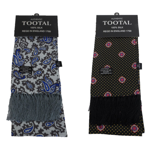 Tootal Mens Retro 100% Silk Scarves