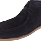 Roamers Mens Retro Navy Walibee Style Real Suede Boots