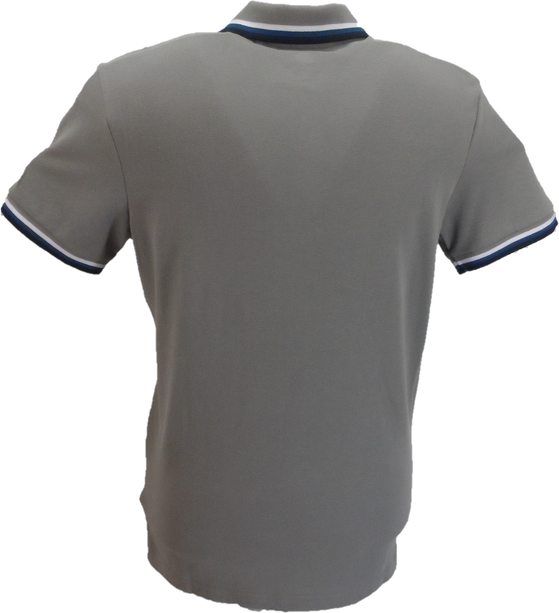Lambretta Grey/White/Blue/Navy Retro Target Logo 100% Cotton Polo Shirts