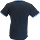 Lambretta Navy Blue Retro Striped Target Ringer T-Shirt