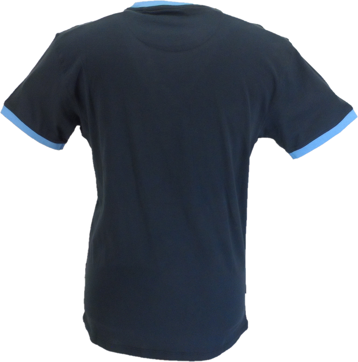 Lambretta Navy Blue Retro Striped Target Ringer T-Shirt