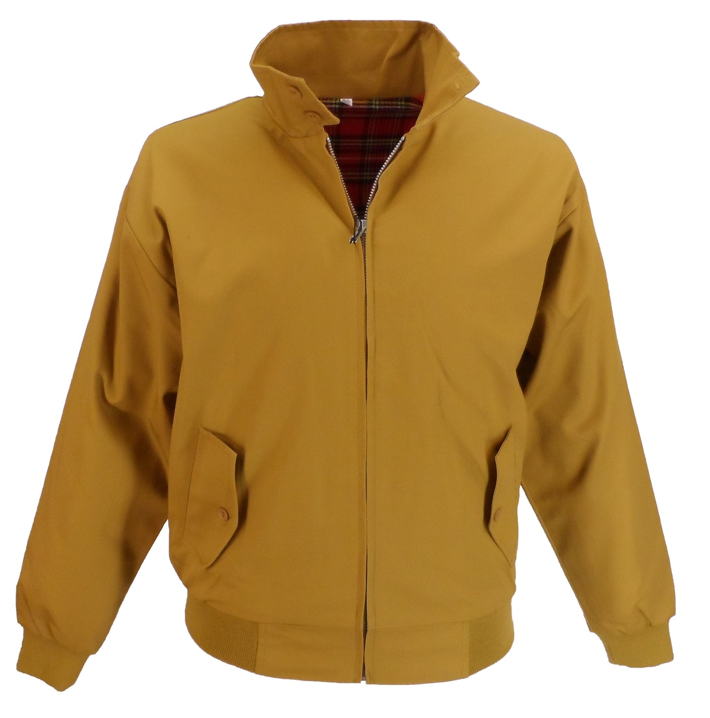 Relco Mens Mustard Yellow Harrington Jacket