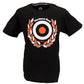 Stomp Clothing schwarzes Northern Soul Laurel T-Shirt aus 100 % Baumwolle