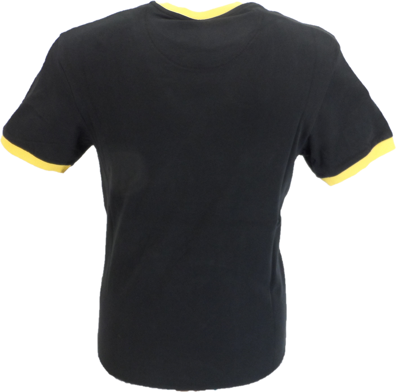T-shirt da uomo con logo rasta nero 100% cotone pesca Trojan Records