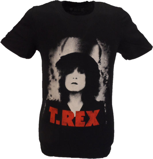 Schwarzes offizielles T-Rex-Bolan-The-Slider-Shirt für Herren