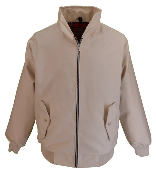 Chaquetas Harrington Beige Clásicas Para Mujer Mazeys