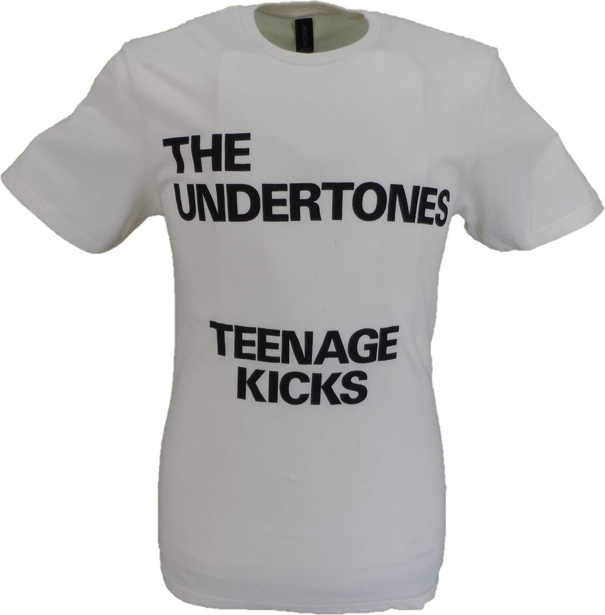 Mens Official Undertones Teenage Kicks Logo Off White T Shirt