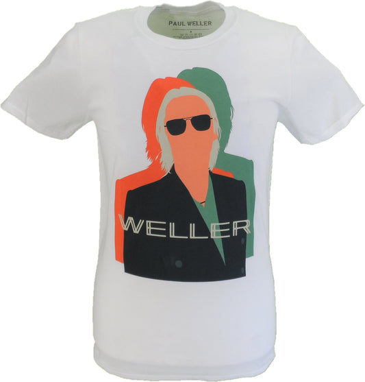 Weißes offizielles Paul Weller-T-Shirt für Herren