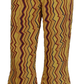 Run & Fly Mens Vintage 60s 70s ZigZag Bell Bottom Super Flares