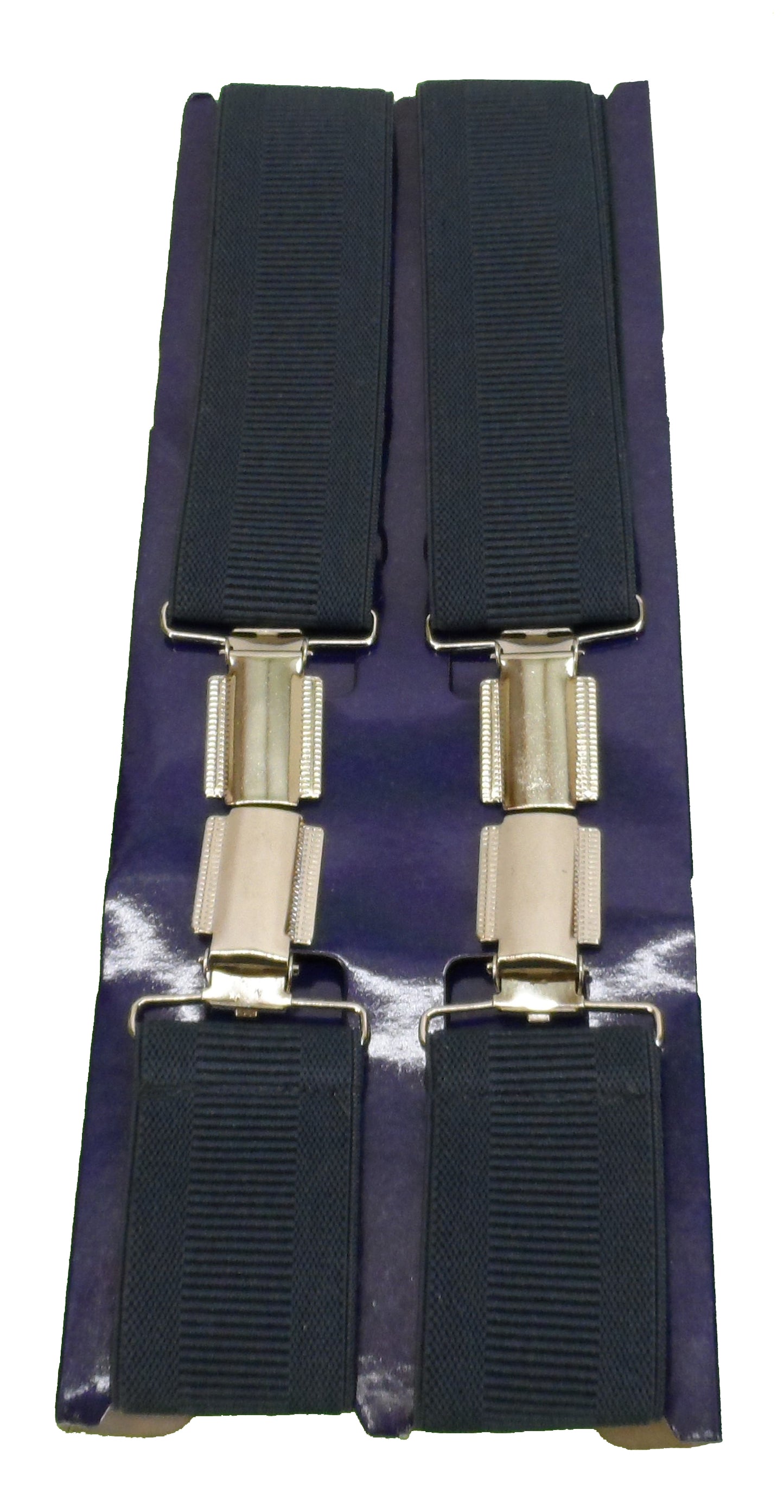Herren-Hosenträger, 35 mm, 1 1/2 Zoll breit, schlicht, verstellbar, elastisch