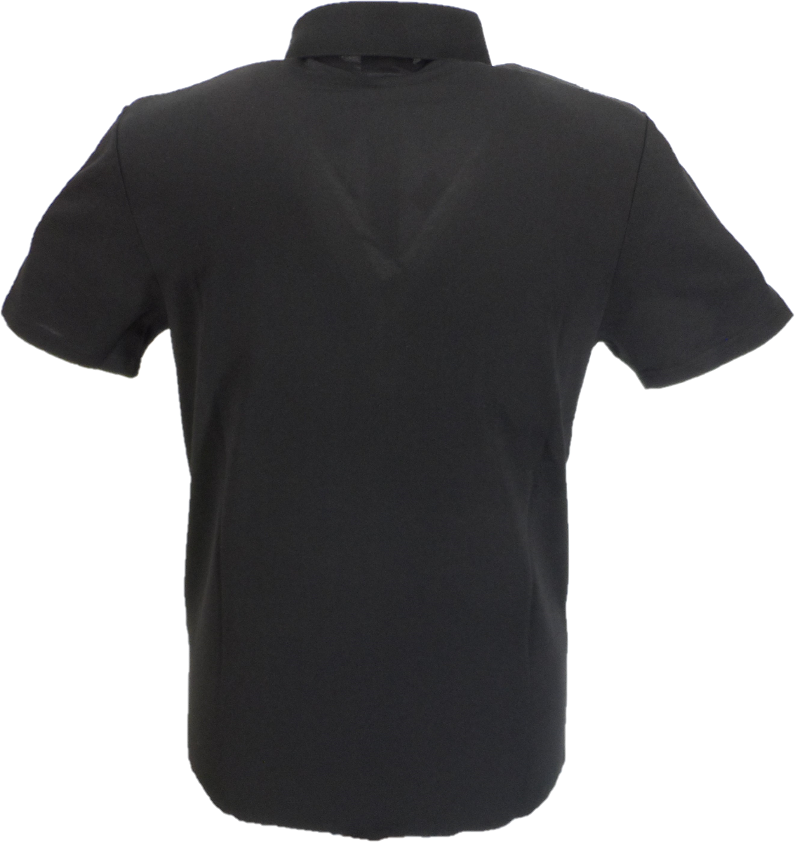 Gabicci Vintage Mens Black/Grey/Dijon Argyle Polo Shirt