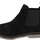 Hush Puppies Mens Black Real Suede Chelsea Desert Boots
