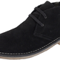 Hush Puppies Mens Black 2 Eyelet Real Suede Desert Boots