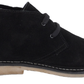 Hush Puppies Mens Black 2 Eyelet Real Suede Desert Boots