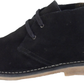 Hush Puppies Mens Black 2 Eyelet Real Suede Desert Boots