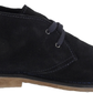 Hush Puppies Mens Navy 2 Eyelet Real Suede Desert Boots