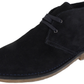 Hush Puppies Mens Navy 2 Eyelet Real Suede Desert Boots