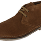 Hush Puppies Mens Tan 2 Eyelet Real Suede Desert Boots