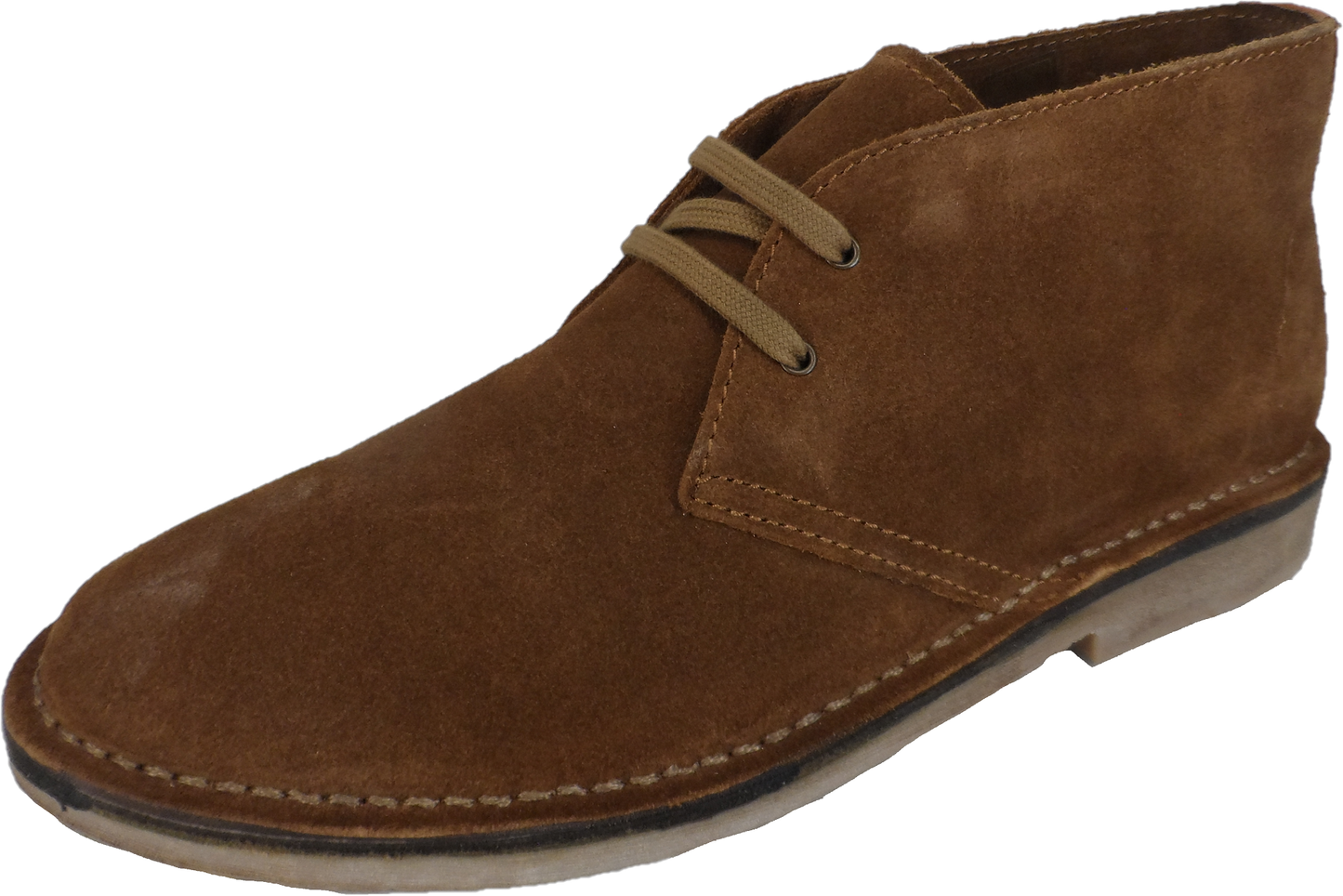 Botas safari de ante auténtico color canela con 2 ojales Hush Puppies para hombre