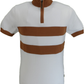 Jersey de ciclismo con cremallera en color crudo Trojan para hombre