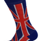 Mens 2 Pair Pack of Retro Union Jack Socks