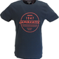 Lambretta marineblaues Herren-T-Shirt „Established 1947“ im Retro-Stil