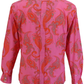 Mens 70s Pink Psychedelic Paisley Shirt