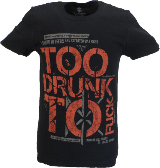 Offizielles Herren-T-Shirt „Dead Kennedys Too Drunk Too“.