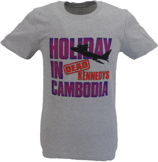 Mænds officielle Dead Kennedys Holiday in Cambodia Plane T-shirt