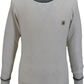 Gabicci Vintage cremefarbener Marlon-Pullover für Herren