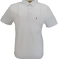 Gabicci Vintage weißes klassisches Herren-Poloshirt
