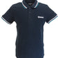 Lambretta Navy/White/Grape/Deeplake Retro Target Logo 100% Cotton Polo Shirts