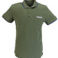 Lambretta Green/Dark Blue/Beaver Retro Target Logo 100% Cotton Polo Shirts