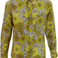 Mens 70s Mellow Yellow Retro Psychedelic Floral Shirt