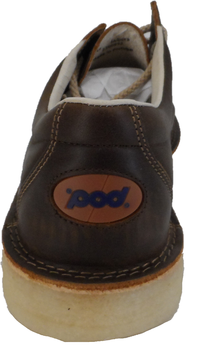 Pod Original Dark Tan Jagger Retro Nubuck Leather Shoes