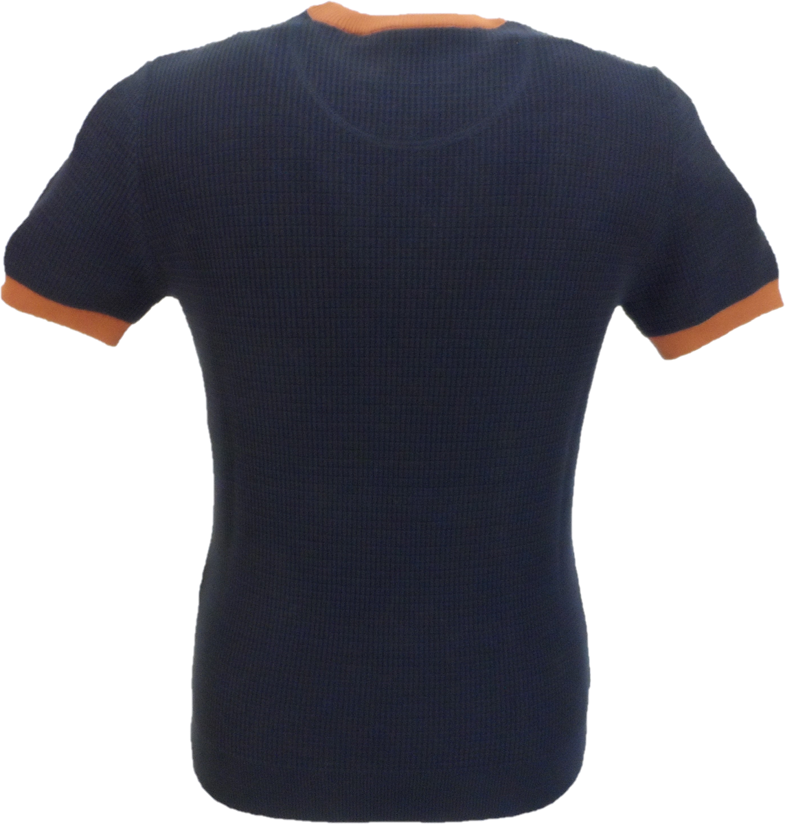 Jersey tipo gofre con rayas delanteras en azul marino Ska & Soul para hombre