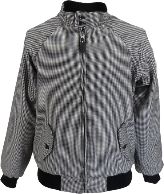 Giacca da uomo Trojan dogtooth classica con scimmia harrington