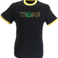 Trojan Records Black Jamaican Classic Helmet Logo 100% Cotton T-Shirt