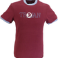 T-Shirt mit klassischem Helm-Logo in Portrot Trojan Records aus 100 % Baumwolle