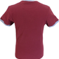 Trojan records port rouge casque classique logo 100% coton t-shirt