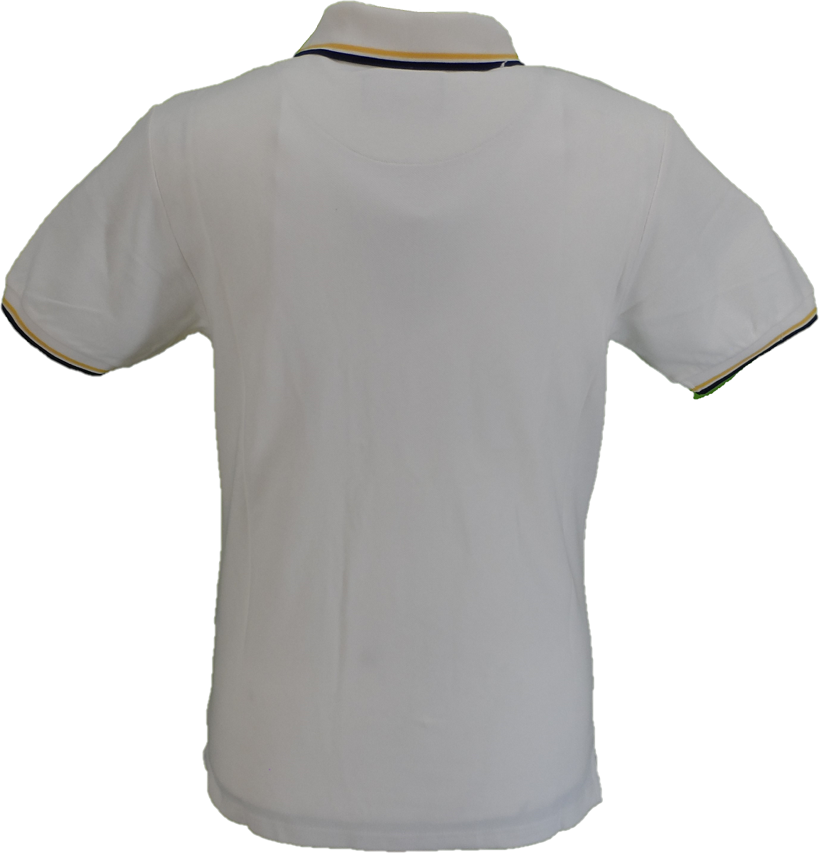 Trojan Records Mens Ecru Twin Tipped Polo Shirt