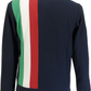 Trojan Records Mens Navy Blue Stripe Retro Track Tops