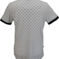 Lambretta White/Navy Target Print Cotton Polo Shirts